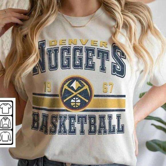 Other - Denver Nuggets Retro Basketball Fan Graphic T-Shirt